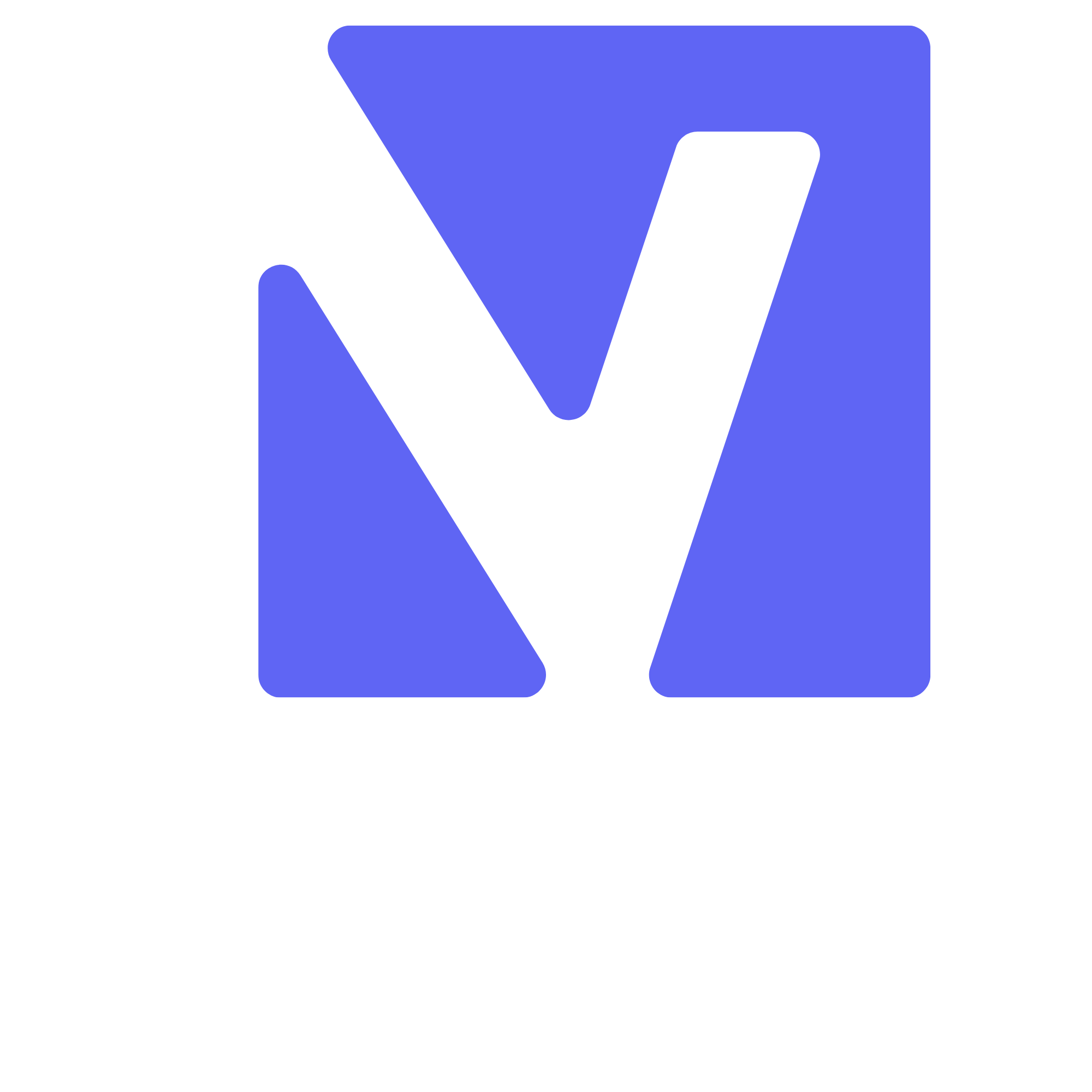 Black & White Letter V Logo